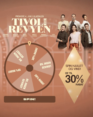 Tivoli 2026 spin the wheel